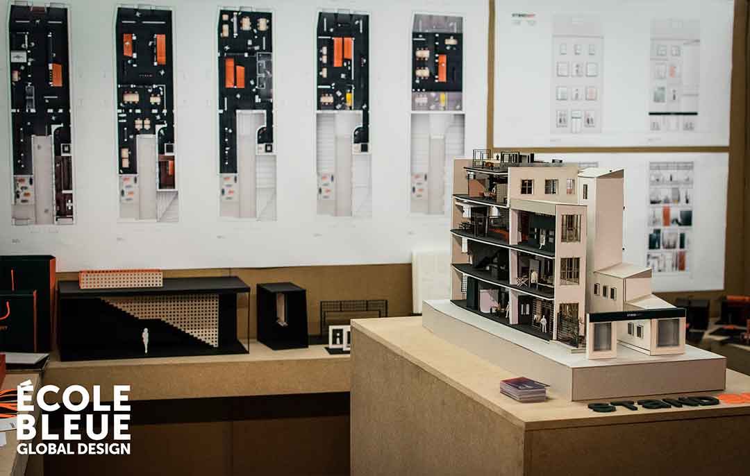 Maquette d'architecture intérieure diplôme 2018